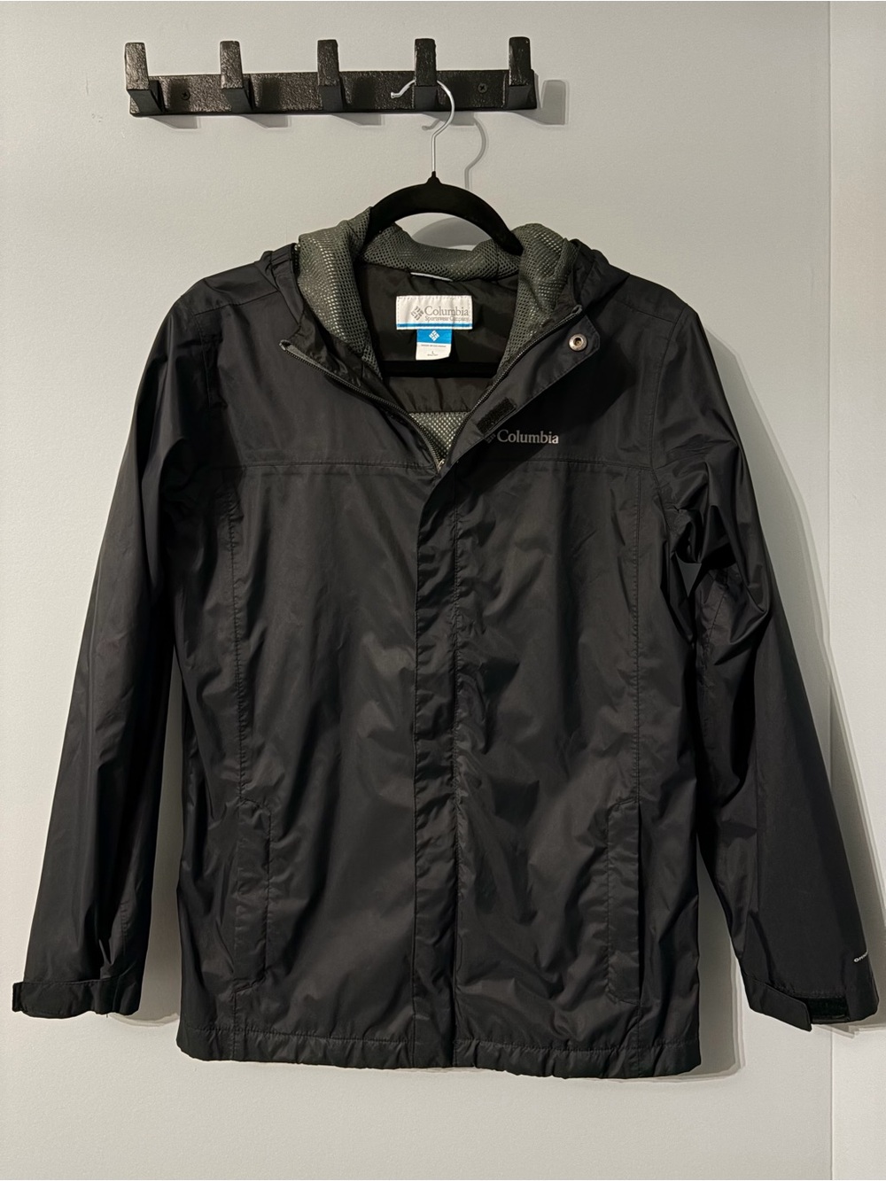 Columbia Youth Black Rain Jacket